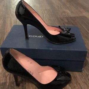 Coup D’etat Genuine Leather Peep toe Pump